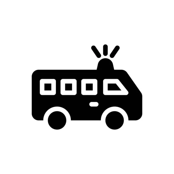 Ambulance Vector Illustration Transparent Background Premium Quality Symbols Glyphs Icon — Vector de stock
