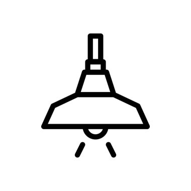 Saydam bir arkaplanda lamba vektör çizimi. Premium kalite semboller. Konsept ve grafik tasarım için ince çizgi simgesi.