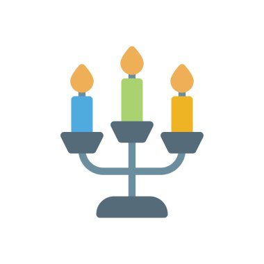 candelabra vector illustration on a transparent background.Premium quality symbols.Stroke icon for concept and graphic design.