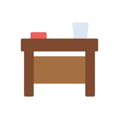 Şeffaf bir arkaplan üzerindeki tablo vektör çizimi. Konsept ve grafik tasarım için mükemmel kalite simgeleri.. 