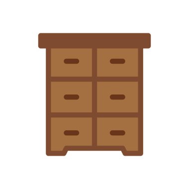 drawers vector illustration on a transparent background.Premium quality symbols.Stroke icon for concept and graphic design. 