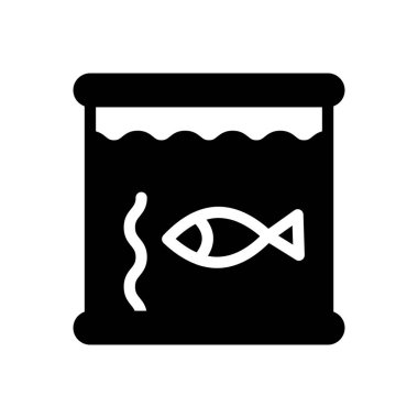 Şeffaf bir arkaplanda balık vektör çizimi. Konsept ve grafik tasarım simgeleri.. 