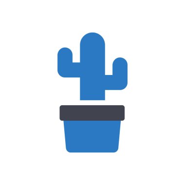 Saydam bir arkaplan üzerinde kaktüs vektör illüstrasyonu. Konsept ve grafik tasarımı için özel kalite semboller.. 