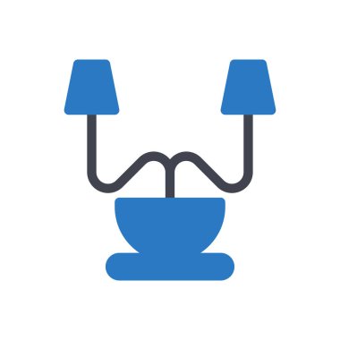 Şeffaf bir arkaplan üzerinde lamba vektör çizimi. Konsept ve grafik tasarım için mükemmel kalite semboller.. 