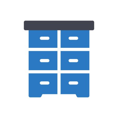 drawers vector illustration on a transparent background.Premium quality symbols.Glyphs icon for concept and graphic design. 