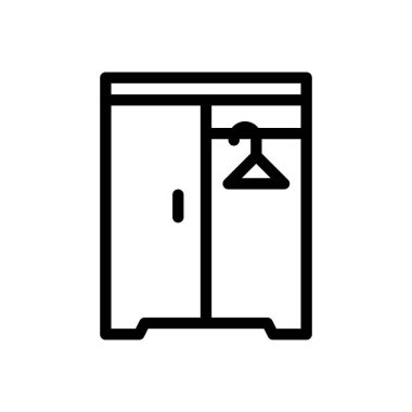 Saydam bir arkaplanda kostüm vektör çizimi. Premium kalite semboller. Konsept ve grafik tasarım için ince çizgi simgesi.. 