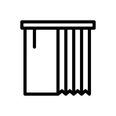 Şeffaf bir arkaplanda pencere vektör çizimi. Premium kalite sembolleri. Konsept ve grafik tasarım için ince çizgi simgesi.