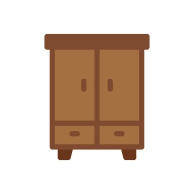 cupboard vector illustration on a transparent background.Premium quality symbols.Stroke icon for concept and graphic design. 