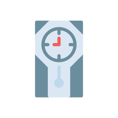 wall clock vector illustration on a transparent background.Premium quality symbols.Stroke icon for concept and graphic design. 