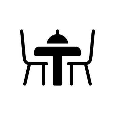 Şeffaf bir arkaplan üzerinde akşam yemeği vektörü çizimi. Konsept ve grafik tasarımı için özel kalite semboller.. 