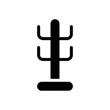 clothes stand vector illustration on a transparent background.Premium quality symbols.Glyphs icon for concept and graphic design. 