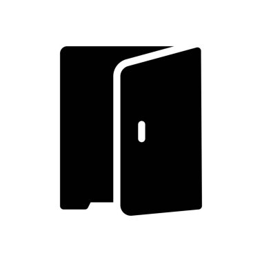 Şeffaf bir arkaplan üzerinde kapı vektör illüstrasyonu. Konsept ve grafik tasarımı için özel kalite semboller..