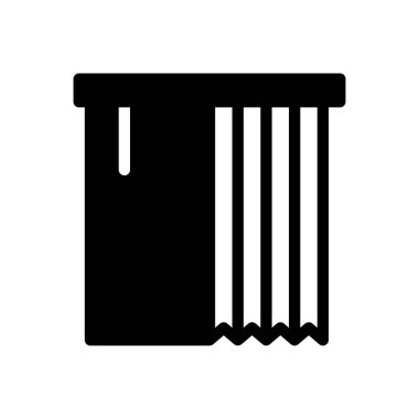 curtains vector illustration on a transparent background.Premium quality symbols.Glyphs icon for concept and graphic design.