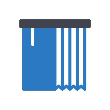 curtains vector illustration on a transparent background.Premium quality symbols.Glyphs icon for concept and graphic design.