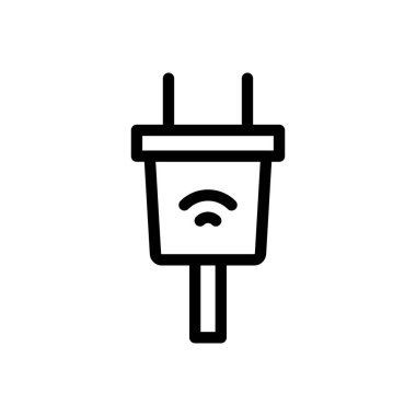 Saydam bir arkaplanda adresleyici vektör çizimi. Konsept ve grafik tasarımı için ince çizgi simgesi.. 