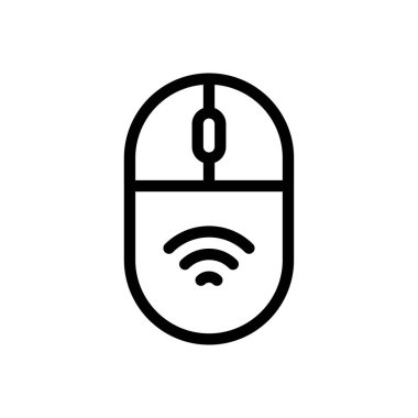 mouse vector illustration on a transparent background.Premium quality symbols.Thin line icon for concept and graphic design. 