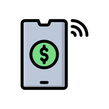 Şeffaf bir arkaplan üzerinde mobil vektör illüstrasyonu. Konsept ve grafik tasarımı için birinci sınıf kalite simgeler..