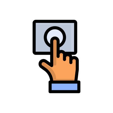 Saydam bir arkaplan üzerinde tap vektör çizimi. Konsept ve grafik tasarım için premium kalite simgeleri.. 