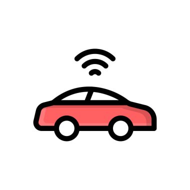 Şeffaf bir arkaplan üzerinde araba vektör çizimi. Konsept ve grafik tasarımı için birinci sınıf kalite simgeler.. 