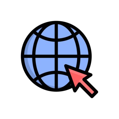 Şeffaf bir arkaplan üzerinde tarayıcı vektör illüstrasyonu. Konsept ve grafik tasarımı için prim kalite simgeleri.. 