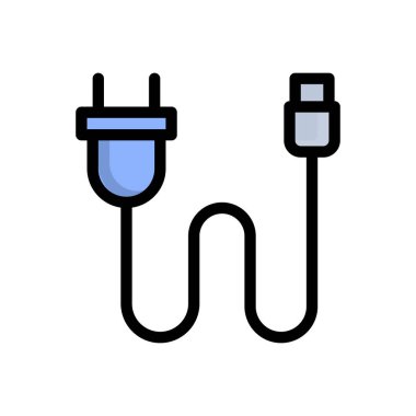 Saydam bir arkaplan üzerinde USB vektör illüstrasyonu. Konsept ve grafik tasarım için premimium kalite simgeleri.. 