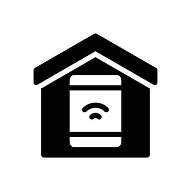 Şeffaf bir arkaplan üzerinde mobil vektör illüstrasyonu. Konsept ve grafik tasarımı için kaliteli semboller..