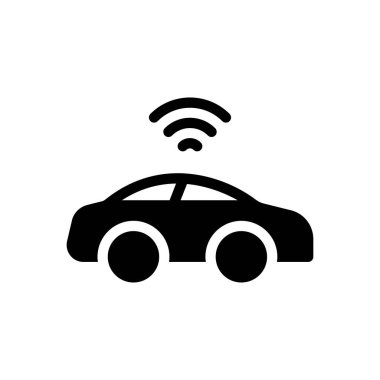 Şeffaf bir arkaplan üzerinde araba vektör çizimi. Konsept ve grafik tasarımı için mükemmel kalite semboller.. 