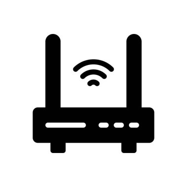Şeffaf bir arkaplan üzerinde router vektör illüstrasyonu. Konsept ve grafik tasarımı için mükemmel kalite sembolleri.. 