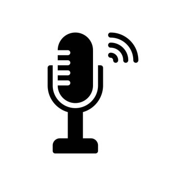 Şeffaf bir arkaplan üzerinde MIC vektör çizimi. Konsept ve grafik tasarım için mükemmel kalite sembolleri.. 