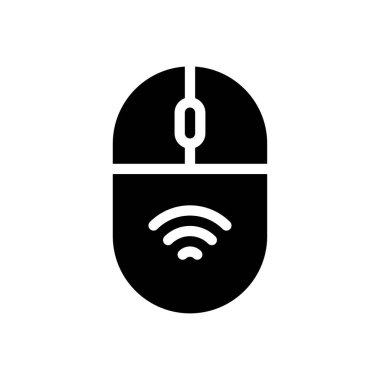 mouse vector illustration on a transparent background.Premium quality symbols.Glyphs icon for concept and graphic design. 