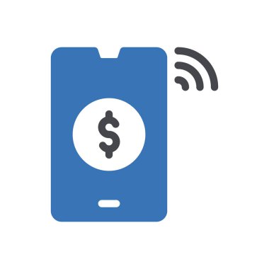 Şeffaf bir arkaplan üzerinde mobil vektör illüstrasyonu. Konsept ve grafik tasarımı için kaliteli semboller.. 