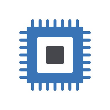 Şeffaf bir arkaplan üzerinde çip vektör çizimi. Konsept ve grafik tasarımı için mükemmel kalite semboller.. 