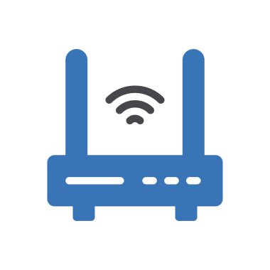 Şeffaf bir arkaplan üzerinde router vektör illüstrasyonu. Konsept ve grafik tasarımı için mükemmel kalite sembolleri.. 