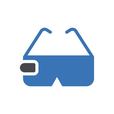 Şeffaf bir arkaplan üzerinde VR vektör illüstrasyonu. Konsept ve grafik tasarımı için mükemmel kalite sembolleri.. 