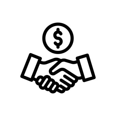 deal vector illustration on a transparent background.Premium quality symbols.Thin line icon for concept and graphic design. 