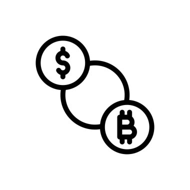bitcoin vector illustration on a transparent background.Premium quality symbols.Thin line icon for concept and graphic design.