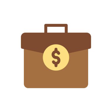 Şeffaf bir arkaplan üzerindeki portföy vektör çizimi. Konsept ve grafik tasarımı için birinci sınıf kalite simgeleri..