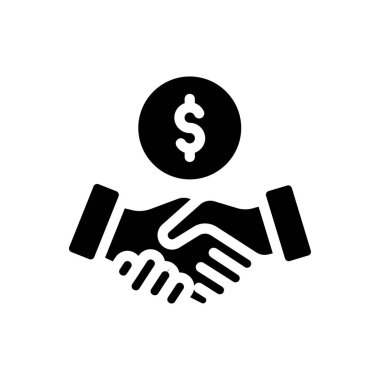 deal vector illustration on a transparent background.Premium quality symbols.Glyphs icon for concept and graphic design. 