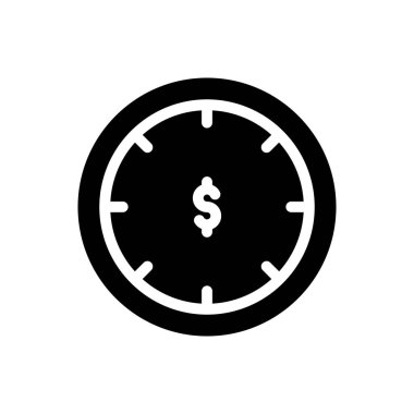 Saydam bir arkaplanda dolar vektör illüstrasyonu. Konsept ve grafik tasarım simgeleri için kaliteli semboller.. 