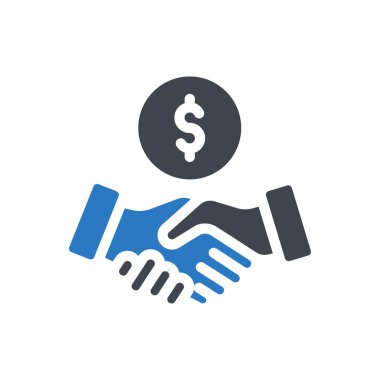 deal vector illustration on a transparent background.Premium quality symbols.Glyphs icon for concept and graphic design. 