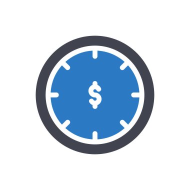 Saydam bir arkaplanda dolar vektör illüstrasyonu. Konsept ve grafik tasarım simgeleri için kaliteli semboller.. 