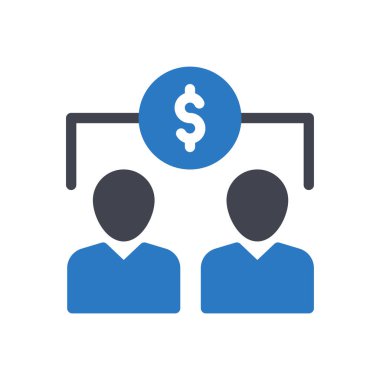 Saydam bir arkaplanda dolar vektör illüstrasyonu. Konsept ve grafik tasarım simgeleri için kaliteli semboller..