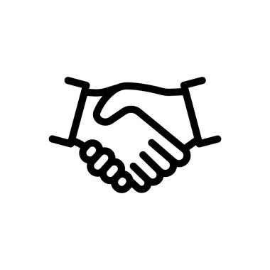 shakehands vector illustration on a transparent background.Premium quality symbols.Thin line icon for concept and graphic design.