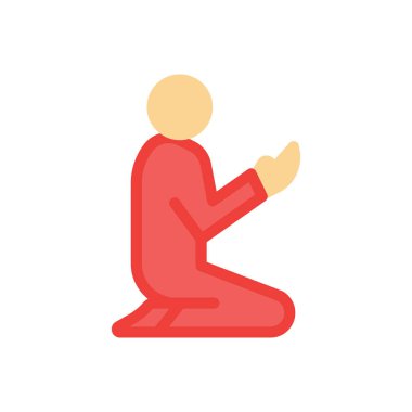 prayer vector illustration on a transparent background.Premium quality symbols.Stroke icon for concept and graphic design. 