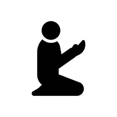 prayer vector illustration on a transparent background.Premium quality symbols.Glyphs icon for concept and graphic design. 
