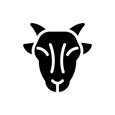 Şeffaf bir arkaplan üzerinde keçi vektör çizimi. Konsept ve grafik tasarımı için mükemmel kalite semboller..