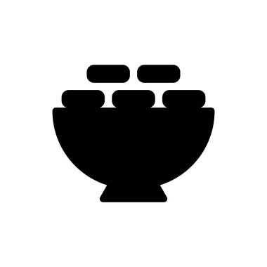 şeffaf bir arkaplanda tatlı vektör çizimi. Premium kalite semboller. Konsept ve grafik tasarım için simgeler.