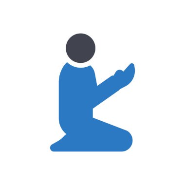 prayer vector illustration on a transparent background.Premium quality symbols.Glyphs icon for concept and graphic design.