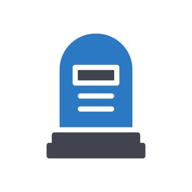 grave vector illustration on a transparent background.Premium quality symbols.Glyphs icon for concept and graphic design. 