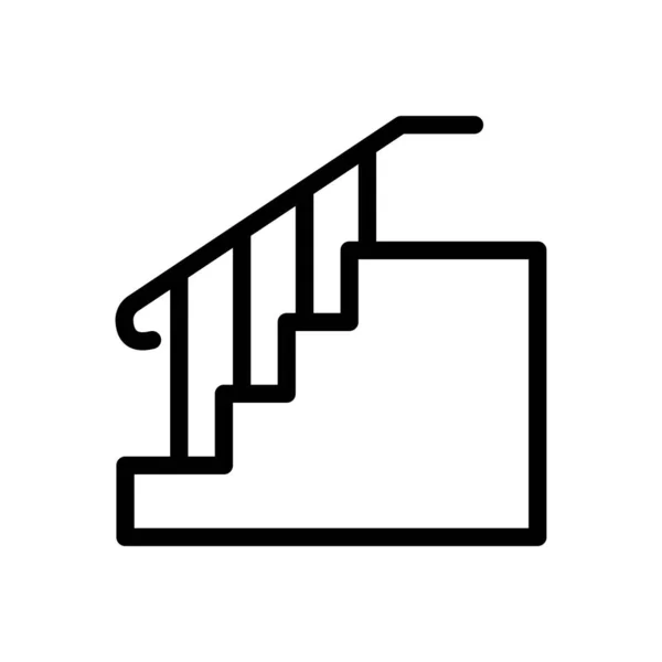 Ilustración Vectorial Escaleras Sobre Fondo Transparente Símbolos Calidad Premium Icono — Archivo Imágenes Vectoriales